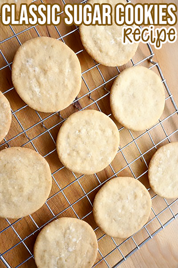 Classic Sugar Cookies Recipe for cooking with kids