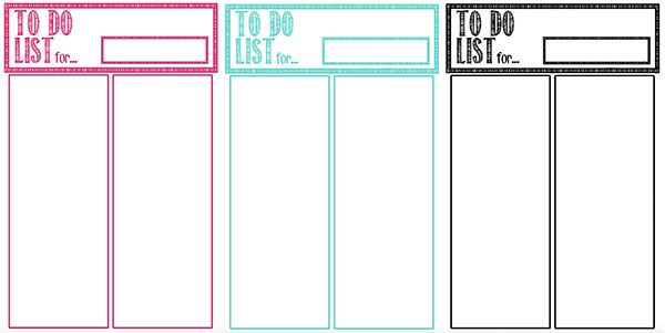 Free To Do List Printable