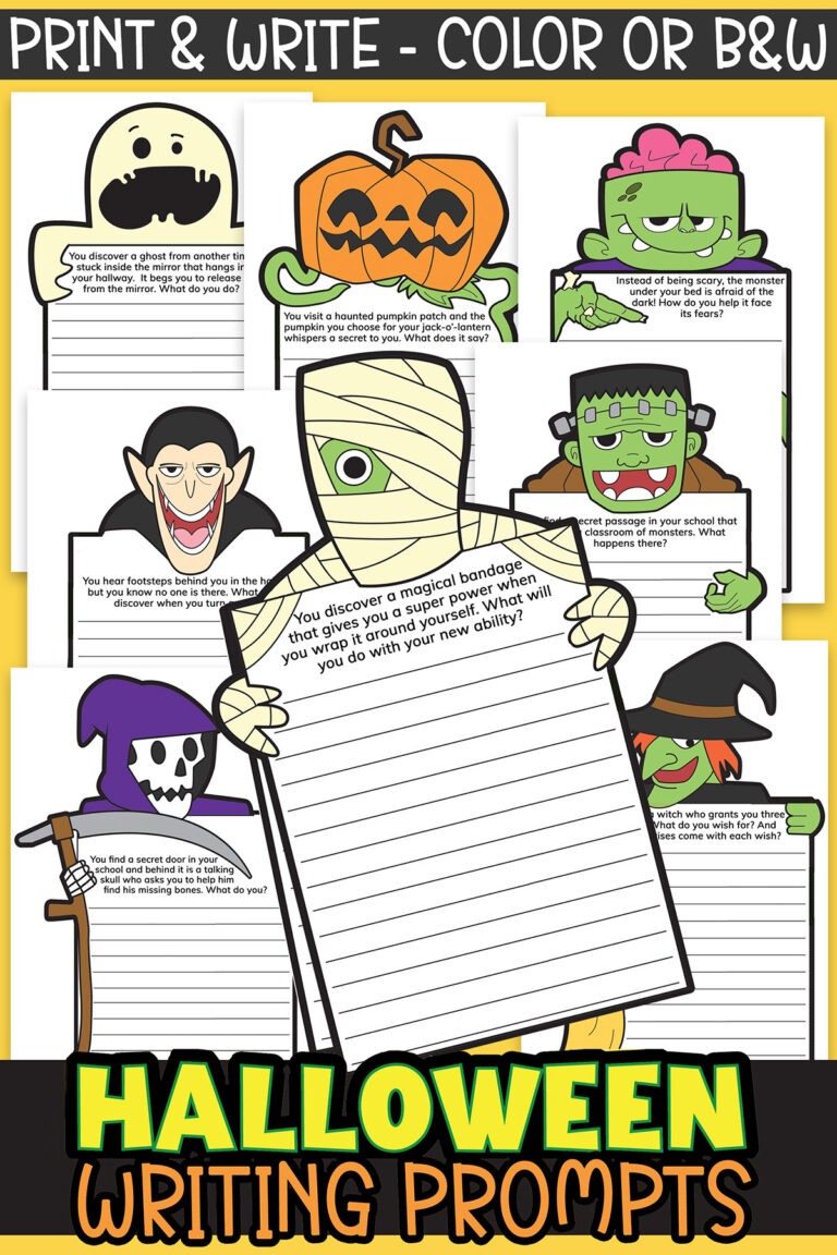 Printable Halloween Writing Prompts