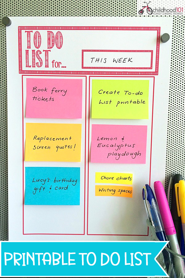 To Do List Printable